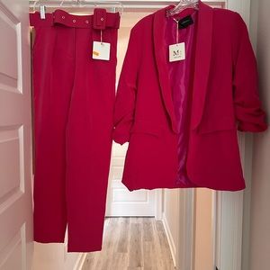 Raspberry pink pant suit BRAND NEW.